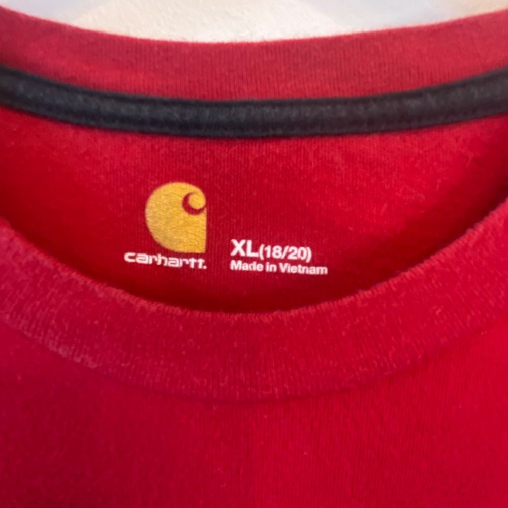 Red Carhartt Long Sleeve tee - Picture 2 of 6